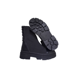 Bottines noires lacets