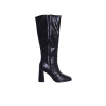 Bottes noires effet croco