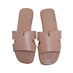 Claquettes beige