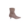 Bottines beige en daim