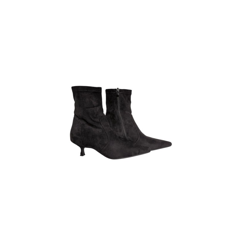 Bottines beige en daim