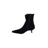 Bottines noires en daim