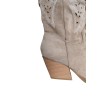 Santiags hautes beige
