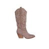 Santiags hautes beige