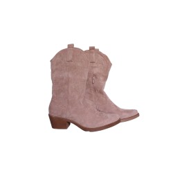 Santiags mi-hautes beige