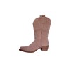 Santiags mi-hautes beige