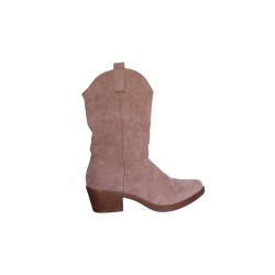 Santiags mi-hautes beige