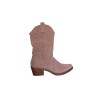 Santiags mi-hautes beige