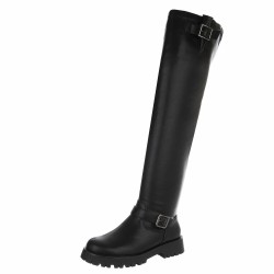 Bottes hautes femme noires à talon – Livraison gratuite | Ocean of Shoes