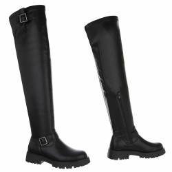 Bottes hautes femme noires à talon – Livraison gratuite | Ocean of Shoes