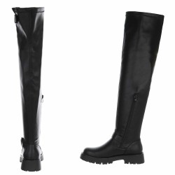 Bottes hautes femme noires à talon – Livraison gratuite | Ocean of Shoes