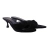 Mules à talon beige aspect daim femme - Ocean of Shoes