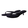 Sandales tongs à petit talon beige femme - Ocean of Shoes