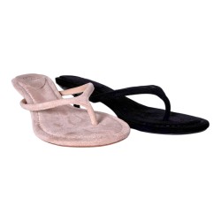Sandales tongs à petit talon beige femme - Ocean of Shoes