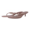 Sandales tongs à petit talon noir femme - Ocean of Shoes