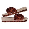 Sandales compensées style Espadrille Imprimé Léopard – Collection Été