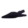 Mules pointues noires en suédine - Ocean of Shoes