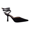 Escarpins à talon noir aspect daim femme - Ocean of Shoes