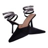 Escarpins à talon noir aspect daim femme - Ocean of Shoes