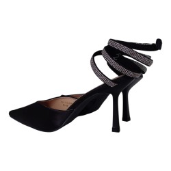 Escarpins à talon noir aspect daim femme - Ocean of Shoes