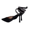 Escarpins à talon noir aspect daim femme - Ocean of Shoes